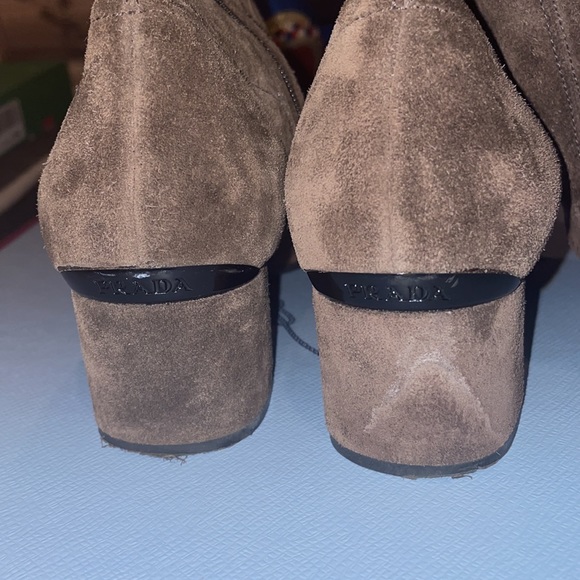 Brown Suede Prada Boots - Picture 3 of 4